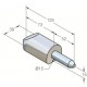 MACHO CON BASE DE ALUMINIO Y BULON INOX