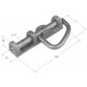 CERROJO BASE ALUMINIO MANGO INOX.